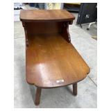 Tell City maple step back end table
