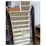 6 Piece white wood stacking cubes