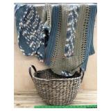 Aphgan Blanket, Aphgan Shoulder Wrap, Wicker