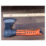 Orange handle hatchet
