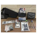 4 x Gun Holsters, Metal Trigger Locks, Phantom