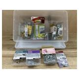 Misc screws, wall hangers, shelf pins, etc.
