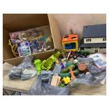 Box of little tikes, Nickelodeon and various toys