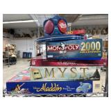 5 Old games  Monopoly, Scrabble, Myst, Aladdin ,