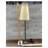 Dresser lamp with cream shade