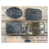 4x Belt Buckles: