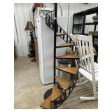 Spiral staircase plant of what not stand