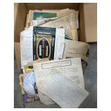 Box of vintage recipes