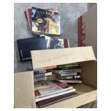 Box of novels and magazines