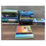 Box of assorted books