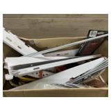Box of power cords/extension, brackets, wiring