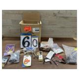 Box of assorted bolts, nuts, misc items