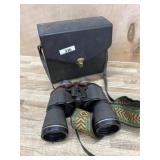 Binoculars and case
