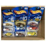 9x Hot Wheels: some Die-Cast Metal/Plastic Parts