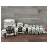 Spice Cannisters - set of 14