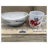 Little Gray signed pottery and Hop a Long Cassidy