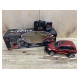 PT Cruiser radio control car red with remote and