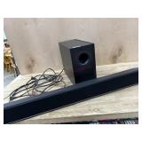Sound bar and sub woofer  (untested)