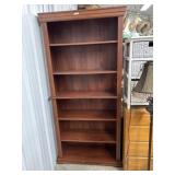 76 inch tall mahogany finish book case
