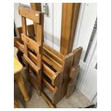 Set of bunk beds with ladder and hardware