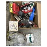 Box of nails and misc. hardware items