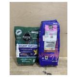 Hazelnut vanilla and Colombian whole bean coffee