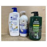 Head and shoulders. Dove. Irish spring