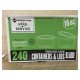 240-16 oz containers and lids