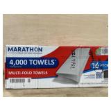 Marathon 250ct/4,000 pk Multi-Fold Towels