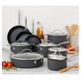 15 piece hard adonized non stick cookware