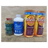 Omega 3. Calcium. Metamucil