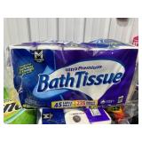 45 large rolls toilet paper purple pack