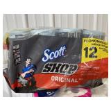 Scott 12 rolls shop towels