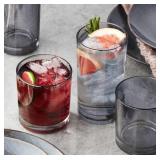 16 piece crystal drinkware set