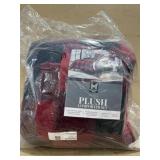 3 piece king plush comforter  set