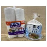 320 snack plates and 204 paper plates