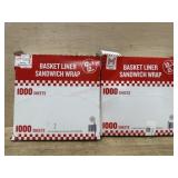 2 basket liner sandwich wraps