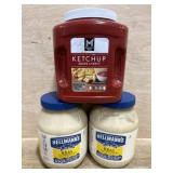 114oz Ketchup, 2x 64oz Hellman