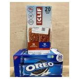 20ct Cliff Bars, 30pk Oreo Cookies