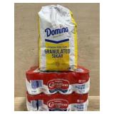 10lb Sugar, 2x 8pk Carnation Milk