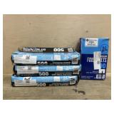 3-500 packs wax papers and 500 foil sheets