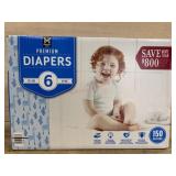 Sz6 150ct Premium Diapers