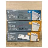 3 5/8 x 6 1/2" 500ct Envelopes, 2x 3 7/8 x 8 7/8