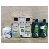 Cerave. Aveeno. Irish spring