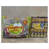 Playtime candy mix and peanut butter crackers