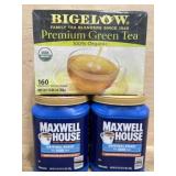 170 Bigelow Tea Bags, 2x 2lb Maxwell House Coffee