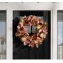 30" harvest wreath gold magnolia