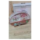 Gingerbread camper glitter globe