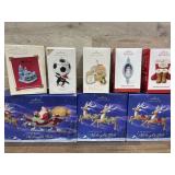 8 keepsake ornaments including santas midnight