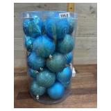 Blue Christmas ornaments